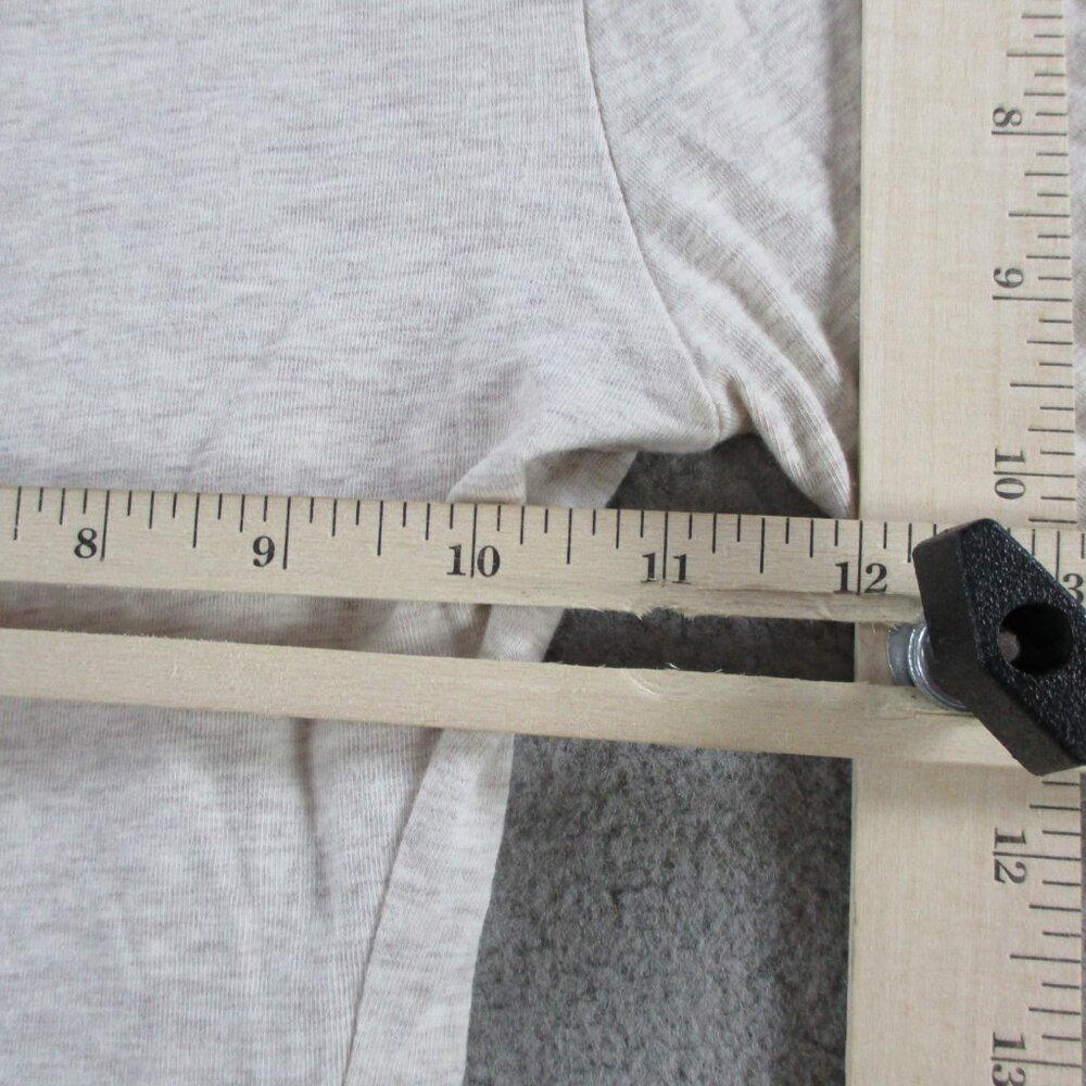 SKIMS Cotton Jersey Long Sleeve T Shirt Womens 2XS XXS Oatmeal Heather NWT - Picture 5 of 9